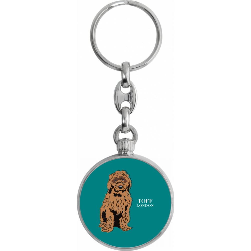 Toff London Brown Cockapoo Dog Keyring