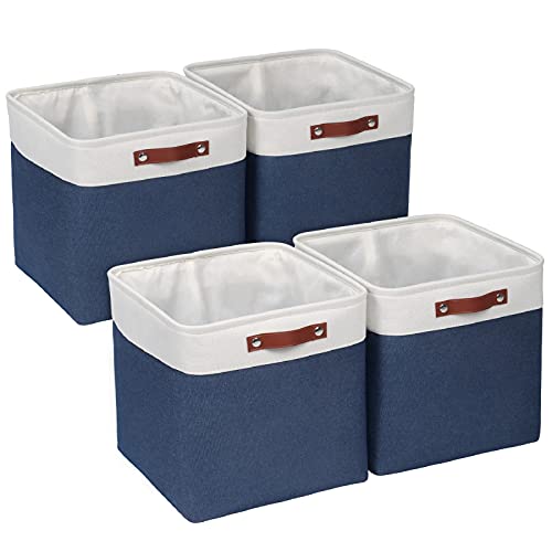 Univivi 13inch Cube Storage Baskets 4 Pack Collapsible Storage Bins