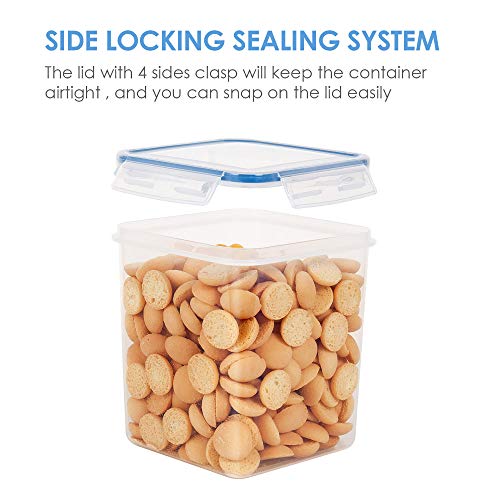 Vtopmart Airtight Food Storage Containers 12 Pieces 2.3qt / 2.5L Plastic BPA Free Kitchen