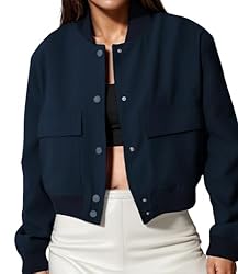 Modegal Women's Fall Varsity Bomber Jackets Long