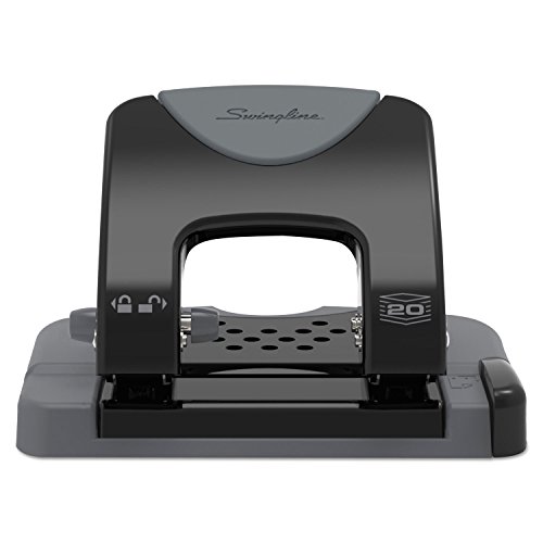 Swingline 74135 20-Sheet SmartTouch Two-Hole Punch, 9/32