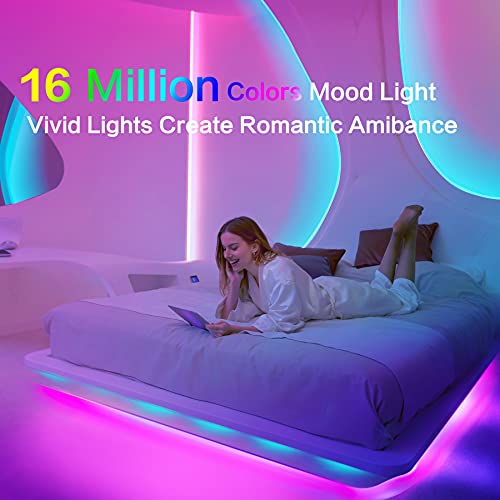 OSSLOVE 32.8ft Led Strip Lights, 5050 RGB LEDs Color Changing Light