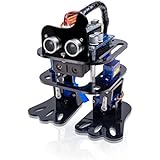 Arduino Nano DIY 4-DOF Robot Kit Sloth Learning Kit Programmable Robot Kit Dancing Robot Ultrasonic Sensor Electronic Toy with Detailed Manual