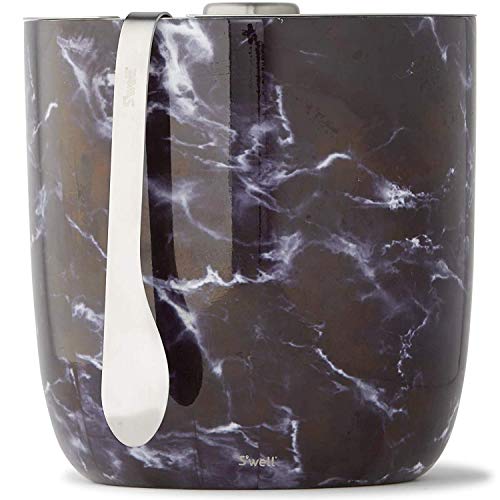 S'well Stainless Steel Ice Bucket with Tongs Holds 68oz of Ice