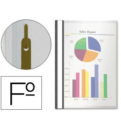 Esselte 33309 - Pack of 50 Folders with Card Holder - Black