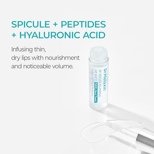 Dr.Melaxin BP Spicule Plumping LIP Shot Maxi (4ml) – Instant Volumizing Gloss for Fuller-Looking Lips, High Shine, Hydration & Plumping Effect, K-Beauty