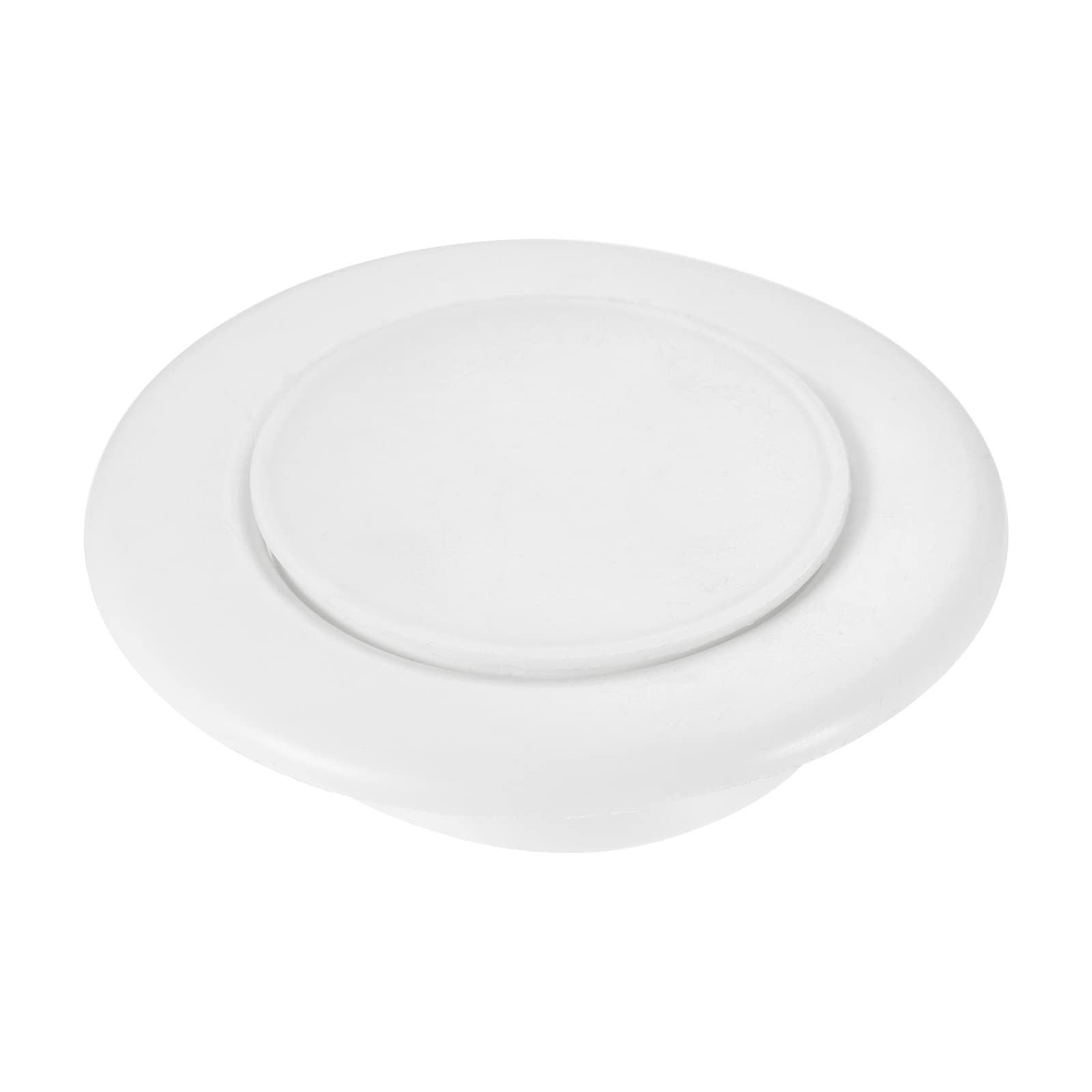 PATIKIL 68mm OD Hole Plugs, 1 Pack PVC Round Tube Post Locking Cover Pipe Insert End Cap for Pipeline Protection, White