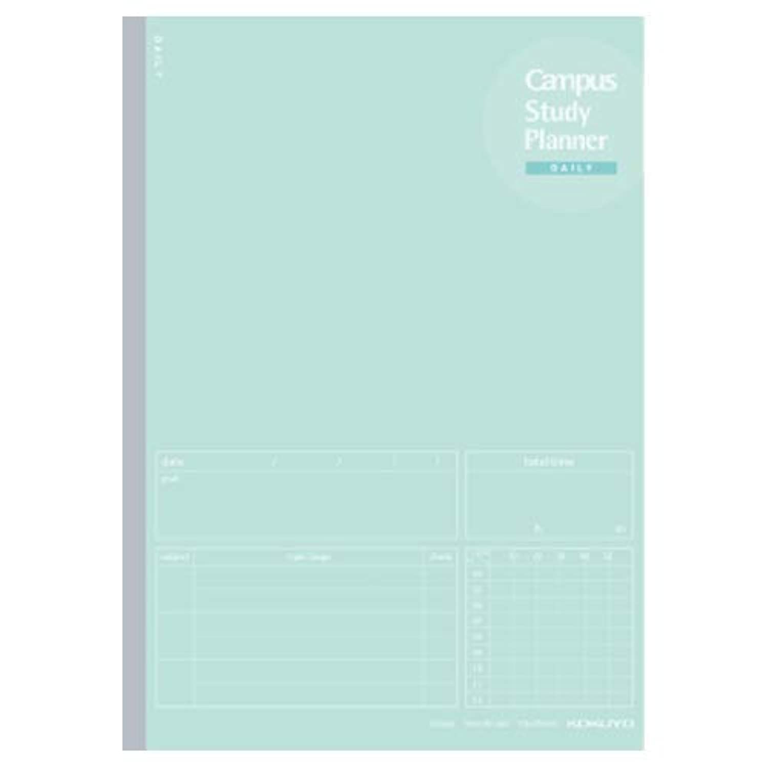 Kokuyo Campus Study Planner Daily (B5, Mint Green)