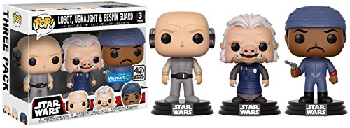 Funko Set 3Â Figurines Pop Star Wars Lobot Ugnaught and Bespin Guard Exclusive