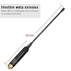 Retevis Two Way Radio Antenna,SMA-F 144/430MHz Dual