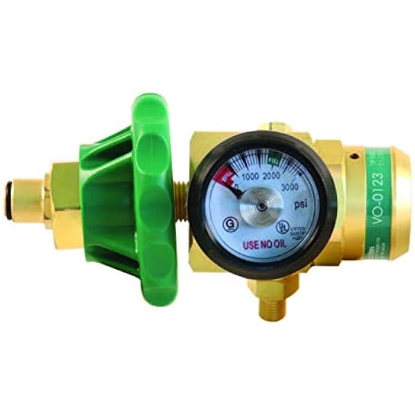 Amazon.com: Western Enterprises VO-0123 Oxygen HVAC Regulator, Brass/Green  : Automotive