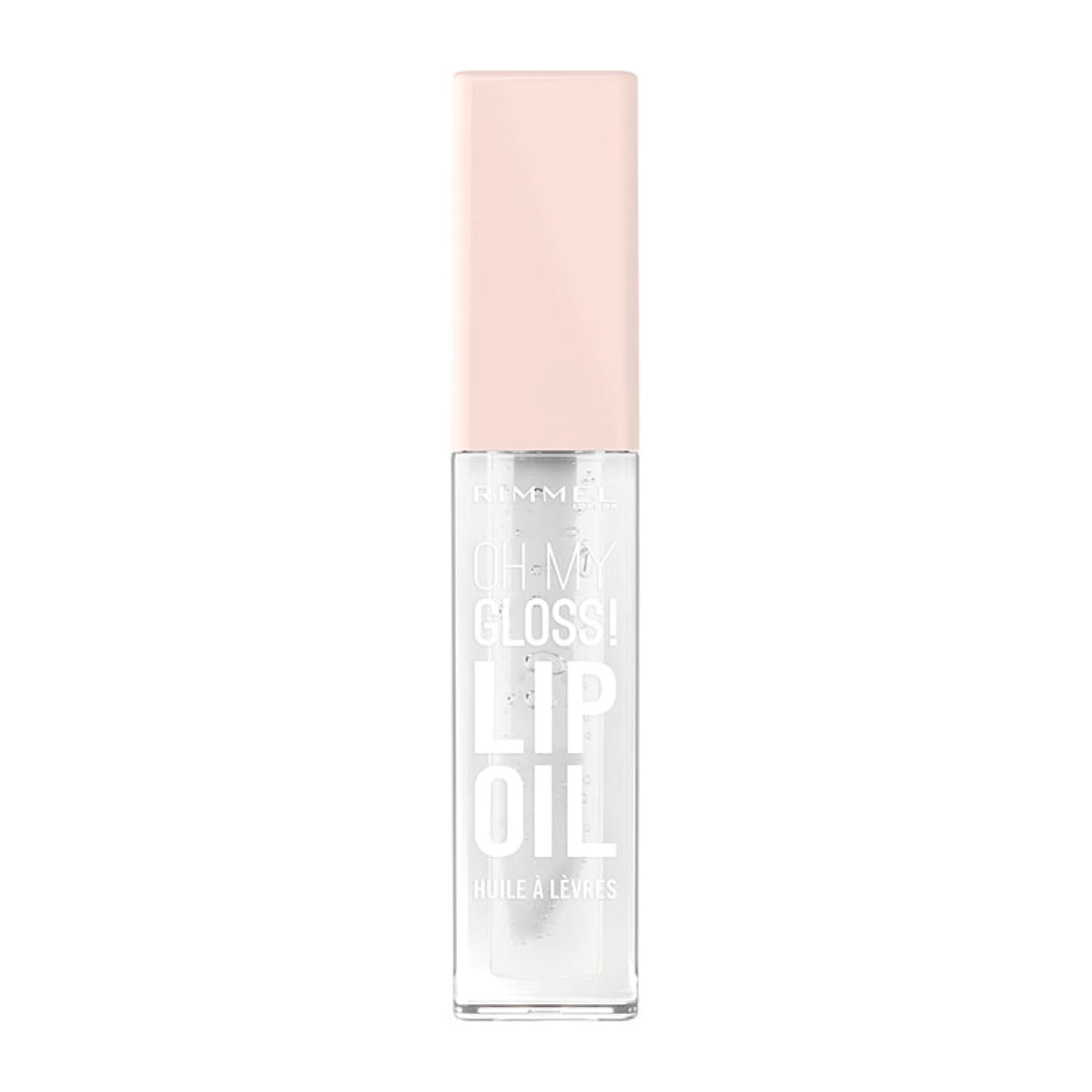 Rimmel Oh My Gloss! Lip Oil 000 Clear Cloud, Juicy Shine, Hydrates & Naturally Plumps, Moisture Boost, Vitamin E, Replenishes & Restores the Lips, Coconut Oil, Non-Sticky, Vegan & Cruelty Free