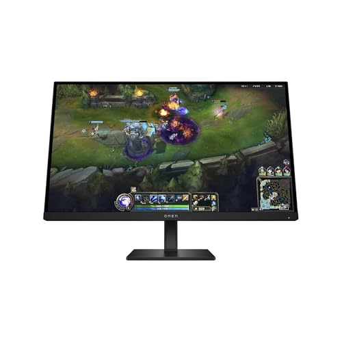 OMEN 27 G2 – Monitor Gaming de 27" FHD 1920 x 1080 a 180 Hz, IPS, 16:9, 1ms, HDMI, Antirreflejo, HDR, DisplayPort, Compatible con Consolas Negro, Plano, 180Hz