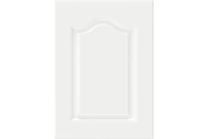 BOTOOT Built-in Cabinet Doors - Semicircular Cabinet Replacement Doors for Kitchen, Living Room, Bedroom, Bathroom and Other Scenarios - 22.5 Inch High (White, 16.25 Inches Wide)
