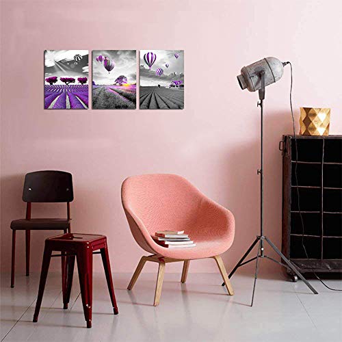 Purple landscape Wall Art for living room Canvas Prints Artwork