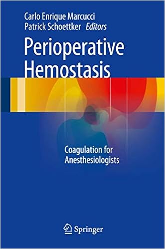 Perioperative Hemostasis Coagulation For Anesthesiologists 9783642550034 Medicine Health Science Books Amazon Com