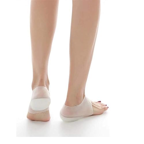 Concealed Footbed Enhancers, Silicone Height Increase Socks Heel