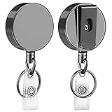 KTRIO 2 Pack Heavy Duty Retractable Badge