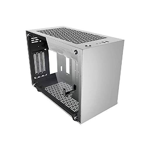 Noua Parvus Q2 Silver Case Mini ITX per PC Office Mini Tower 0.5MM SPCC 4*USB3.0/2.0 Pannelli Laterali in Vetro Temperato (AxPxL: 264x349x185 mm)
