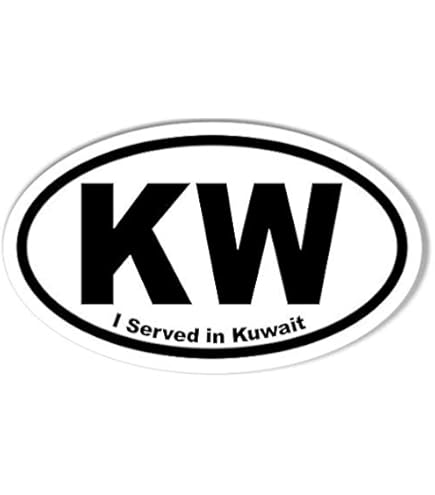 I Served In Afghanistan Oval Bumper Sticker - 3x5 Inch Military Pride Decal