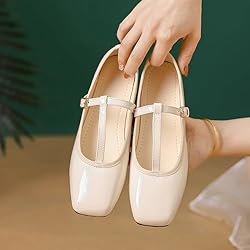 Dear Time Mary Jane Shoes for Women Ballets Strap