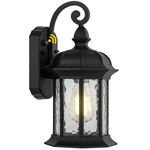 Dusk to Dawn Outdoor Wall Lighting, Outdoor Wall Lantern with Water