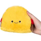 Squishable - Snugglemi Snackers Taco - Comfort Food Collection - 6 in - Soft Toy Collectible Stuffed Animal - Beans