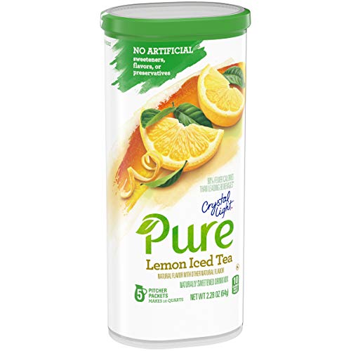 Crystal Light Pure Lemon Iced Tea Drink Mix (5 Pitcher Packets