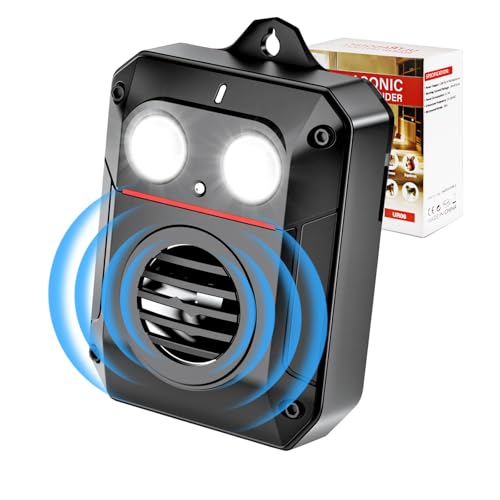 MEKEET Marten Repellent, Marten Repellent Attic, Marten Repellent, Marten Deterrent, Car, Ultrasonic Mouse Repellent with Flash Light, Marten Deterrent, Garden, Marten Rat, Battery Operated for Cars