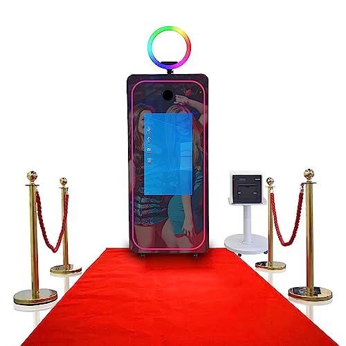 WideMeet Mirror Photo Booth Selfie Led Frame Portable Touch Screen