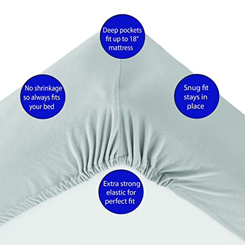 Thermee Micro Flannel KingSize Sheet Set, Machine Wash & Dry, No