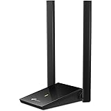 TP-Link USB WiFi Adapter, AC1300Mbps Dual Band 5dBi High Gain Antenna 2.4GHz/ 5GHz Wireless Network Adapter for Desktop PC (A