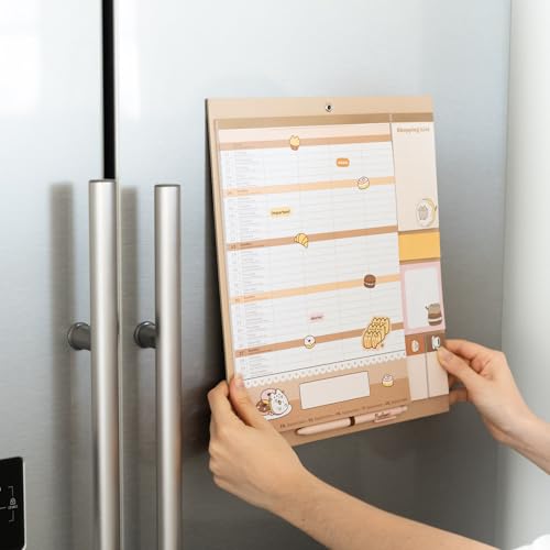 Calendario Magnetico Nevera 2026 Pusheen - Planificador Mensual Magnético Familiar con IMAN para Cocina
