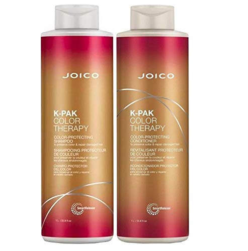 Joico K-Pak Color Therapy Shampoo 1000 Milliliter and Conditioner 1000 Milliliter Duo