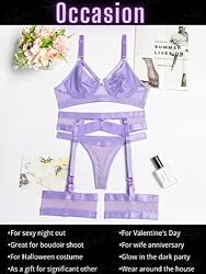 Kaei&Shi Garter Belt Thong Lingerie for