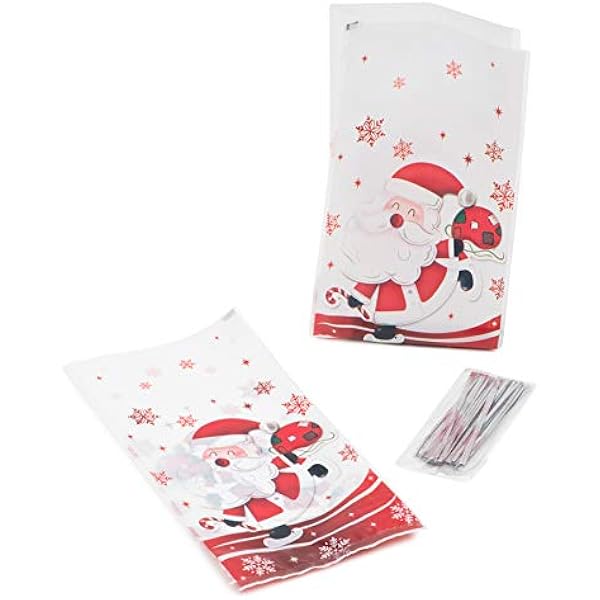 christmas themed treat bags