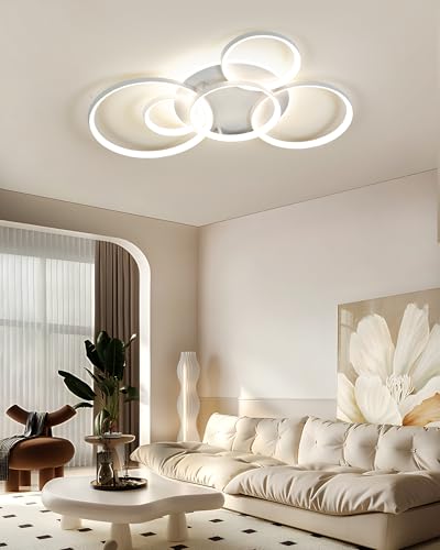 LED Ceiling Light Dimmable 3000K-6000K, LED Chandelier 75W 86 x 60 cm | living room chandelier, LED ceiling light, dimmable chandelier for living room bedroom dining room