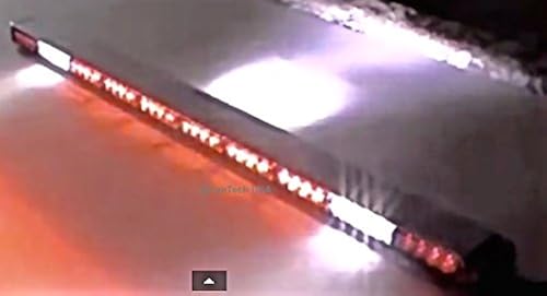 YanTech 60" Amber Clear Super Bright LED Light Bar 102 LEDs Flashing Warning Tow Truck Wrecker Police Snow Plow With Cargo Lights And Brake Or Turn Signal Lights - USA Warranty W/Lifetime