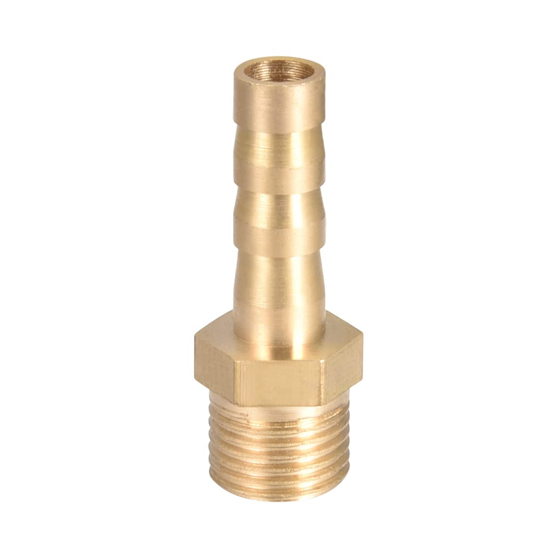 sourcing map Brass Hose Barb Fitting,Connector,6mm Barb x G1/8 Male Pipe Adapter