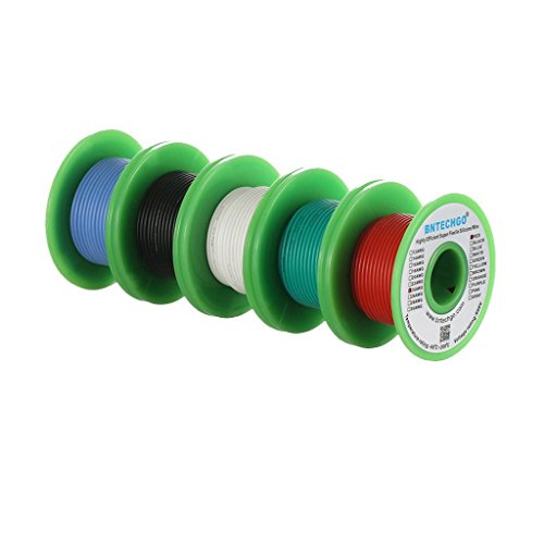 BINNEKER 22 AWG Silicone Wire Kit - 6 Colors 6m Each, 200°C 600V Tinned Copper