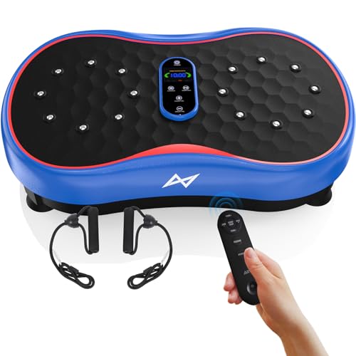 AXV Vibration Plate Fitness Platform Exercise Machine Vibrating Shaking Full Body Shaker Workout Vibrate Stand Shake Board Sport for Weight Loss Fat Burner for Gym Home Office