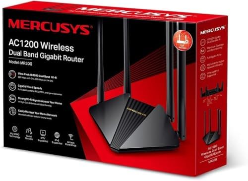 MR30G - Router WiFi, AC1200, Doble Banda, Puertos Gigabit