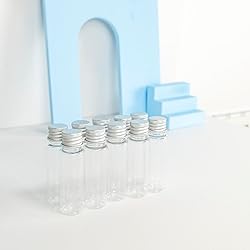 100pcs Clear Plastic Bottle With Aluminium Screw