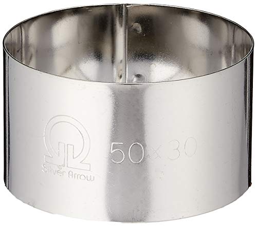 遠藤商事 業務用 セルクルリング丸型 φ50×H30mm 18-0ステンレス 日本製 WSL08003 シルバー