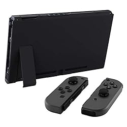 eXtremeRate Soft Touch Grip Black Console Back