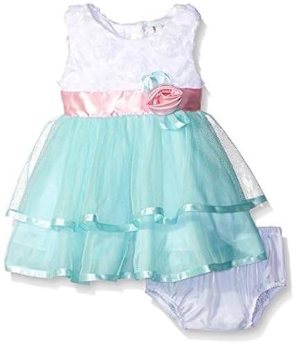 Rare Editions Baby Girls' Soutache and Mesh Special Occasion Dress
