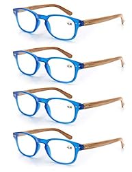 MODFANS 4 Pack Reading Glasses 2.75 Fashion