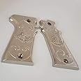 New Llama Grips Large Frame IX-A IX-B 9MM 45/38 Metal Grips Nickel Plated