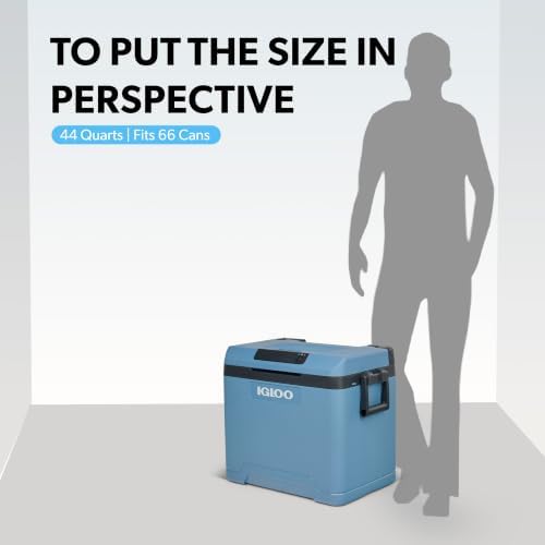 IP42C Passiv‑Kühlbox 42l eisblau – robuste Thermobox für Camping