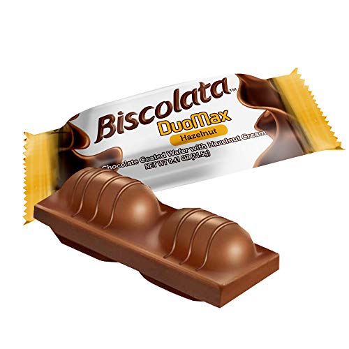 Biscolata Duomax Wafer Snack Cookies Delicious Crispy & Creamy Milk Chocolate Mini Candy Bar
